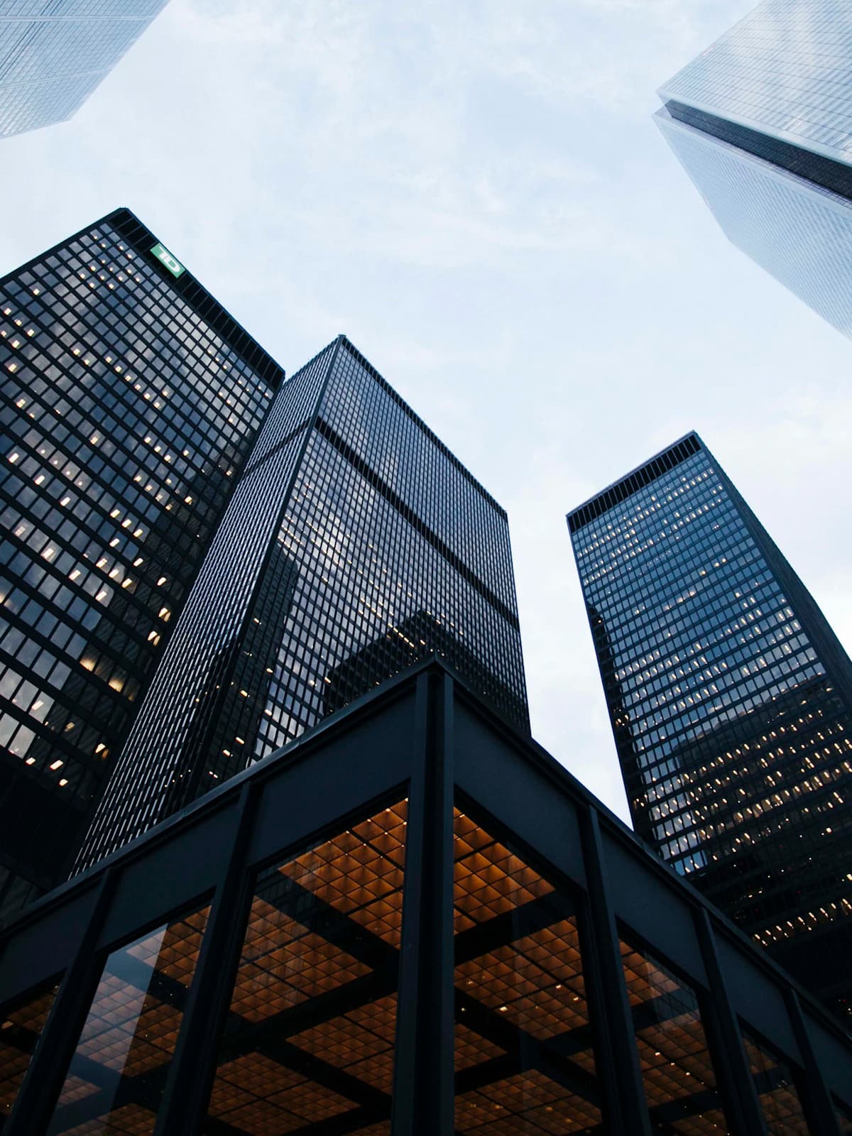Corporate tower exterior