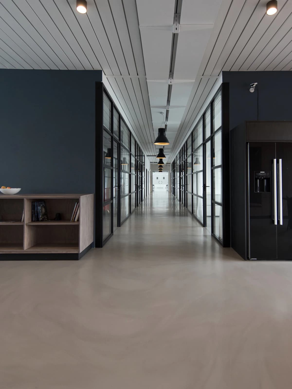 Modern law firm office corridor